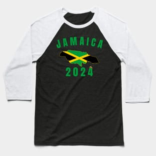 Retro Jamaica Family Vacation 2024 Jamaican Holiday Trip Baseball T-Shirt